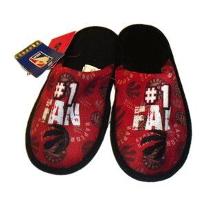 Toronto Raptors Kids Youth Slippers Sz. Large 5-6 New Nba Foco
